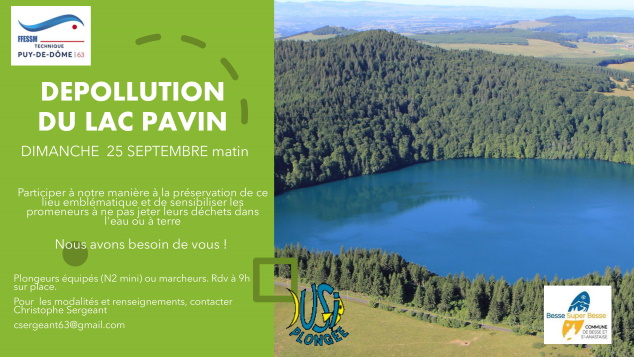 DEPOLLUTION DU LAC PAVIN