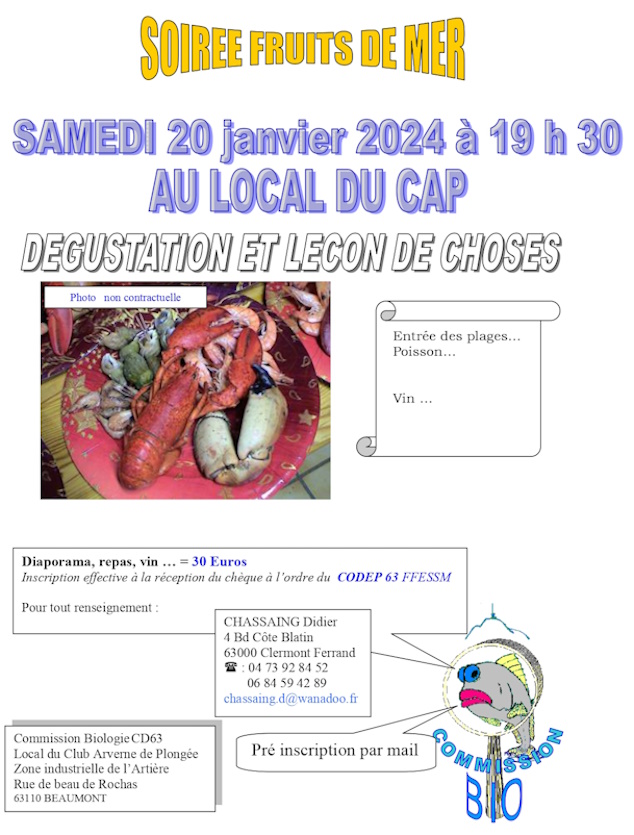 Fruits de mer 20.01.2024