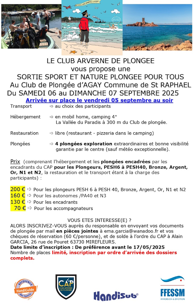FICHE DINFORMATION SORTIE AGAY CAP du 06 au 07 SEPTEMBRE 2025 page 0001